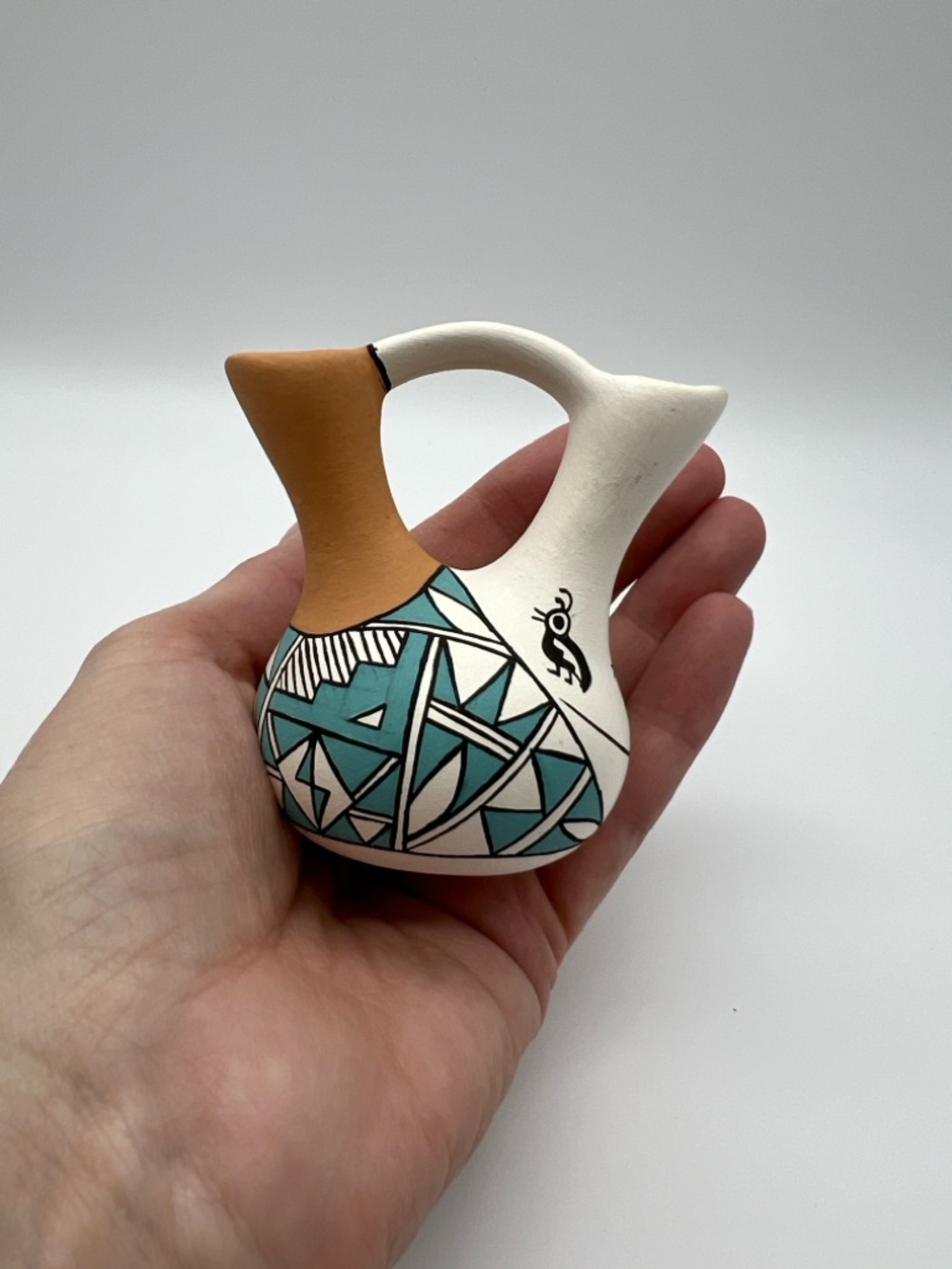 VINTAGE MINI Acoma Vase • Signed S. Cerno • Mini Wedding Vase